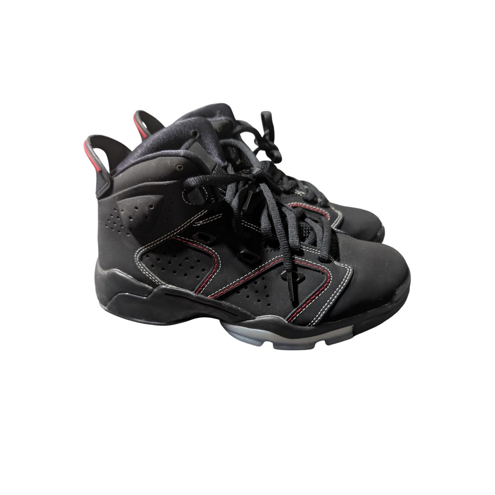 Jordan 6 Retro Black Red White Youth Sneakers Athletic Shoes SZ 5.5Y